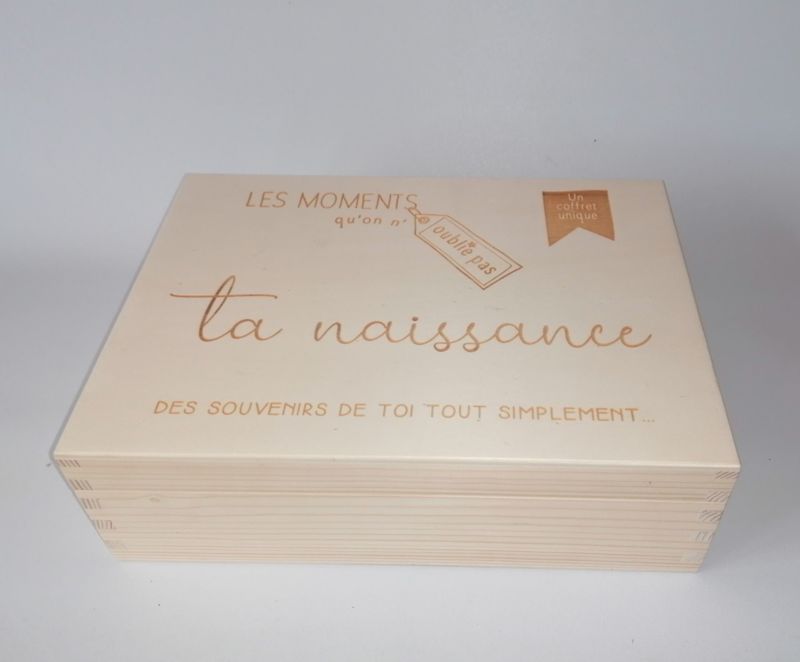 Les moments qu'on n'oublie pas - Coffret en bois